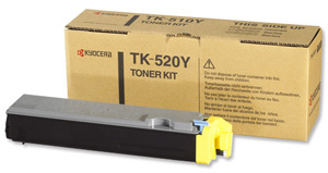 Original Kyocera TK-520Y Yellow Toner Cartridge