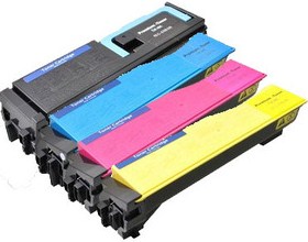 Compatible Kyocera TK-550 a Set of 4 Toner Cartridge Multipack (Black,Cyan,Magenta,Yellow)