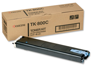 Original Kyocera TK-800C Cyan Toner Cartridge