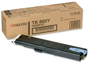 Original Kyocera TK-805Y Yellow Toner Cartridge