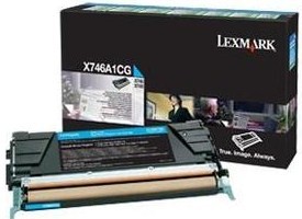 Original Lexmark X746A1CG Cyan Toner Cartridge