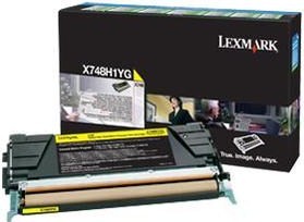 Original Lexmark X748H1YG Yellow Toner Cartridge High Capacity