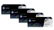 HP Original (CE410X-CE411A-CE412A-CE413A) Quad Pack, Black/Cyan/Magenta/Yellow
